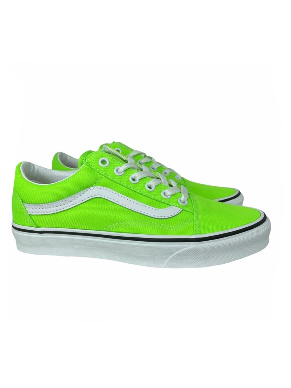 Vans Old Skool Womens 7.5 Neon Green Gecko Unisex Sneakers